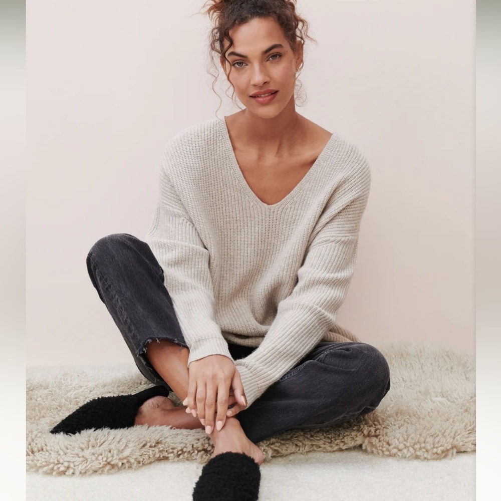 Jenni Kayne Cabin Sweater, Oatmeal, M